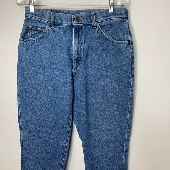 Vintage Lee Riders High Waisted Jeans Blue 31" Waist - Picture 3 of 7